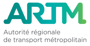 Logo de l'ARTM: les lettres de l'acronyme sont écrits dans un dégradé de vert.